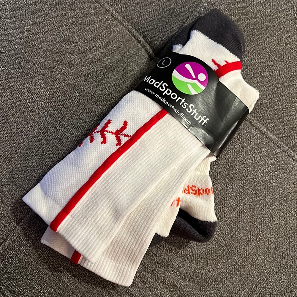 Brand new knee high softball stitch socks